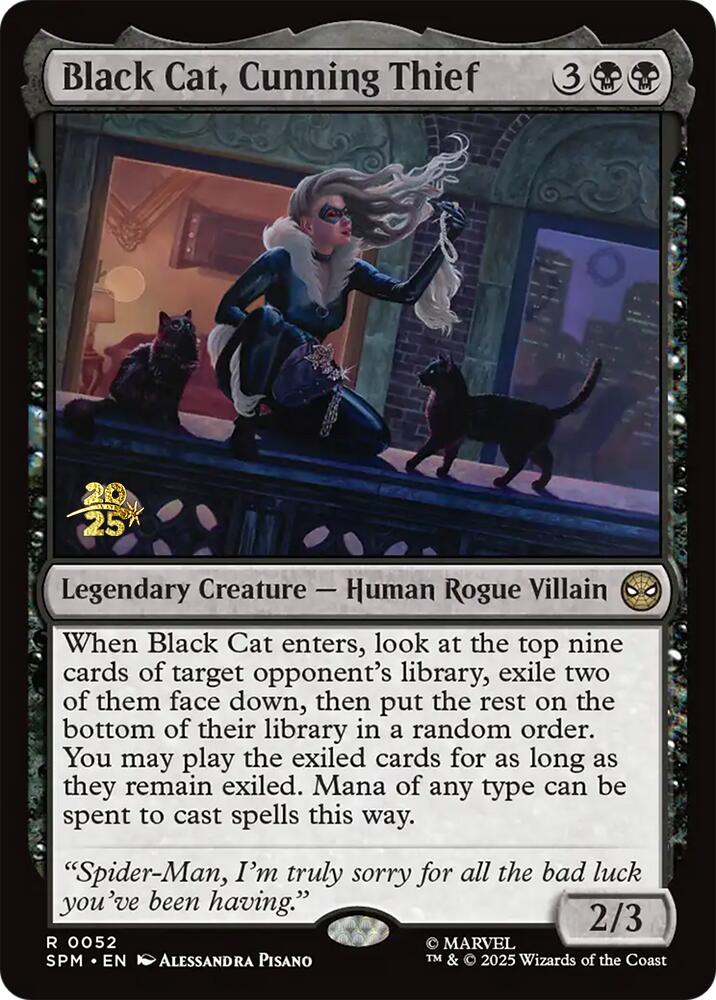 Black Cat, Cunning Thief [Marvel's Spider-Man Prerelease Promos] | Exor Games New Glasgow