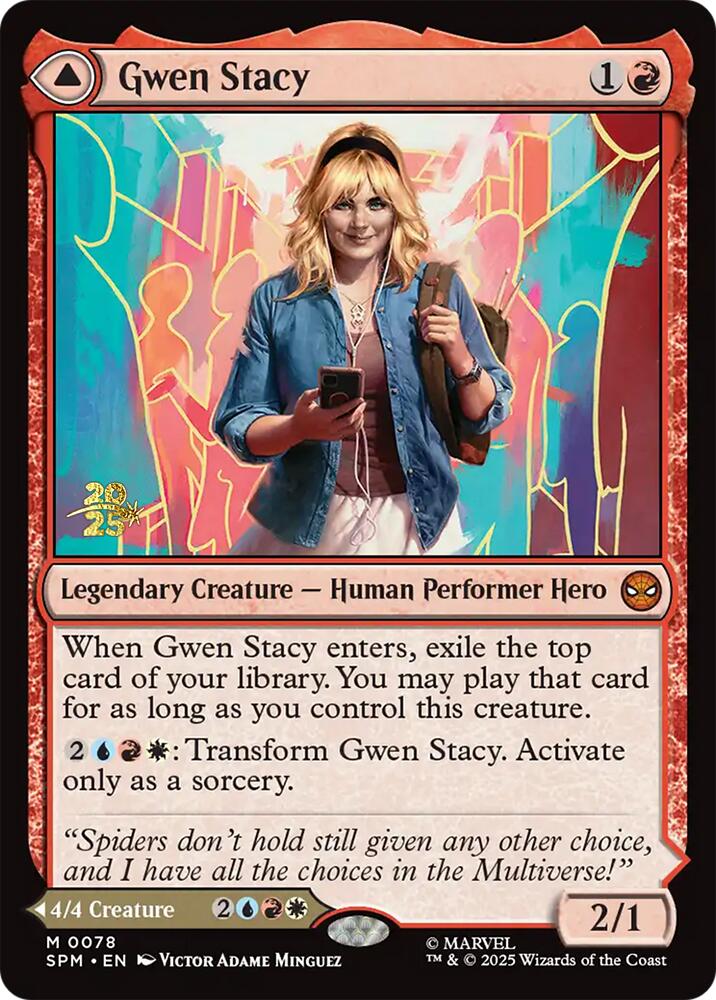 Gwen Stacy // Ghost-Spider [Marvel's Spider-Man Prerelease Promos] | Exor Games New Glasgow