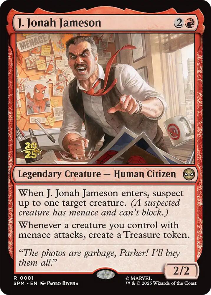 J. Jonah Jameson [Marvel's Spider-Man Prerelease Promos] | Exor Games New Glasgow