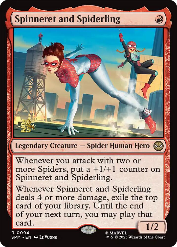 Spinneret and Spiderling [Marvel's Spider-Man Prerelease Promos] | Exor Games New Glasgow
