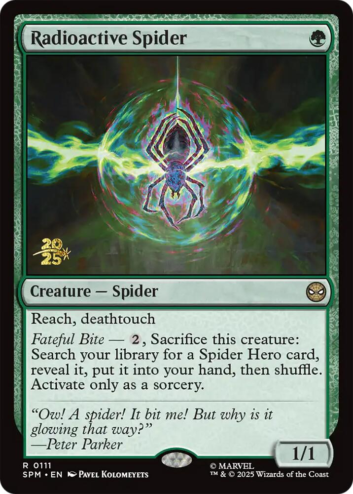 Radioactive Spider [Marvel's Spider-Man Prerelease Promos] | Exor Games New Glasgow