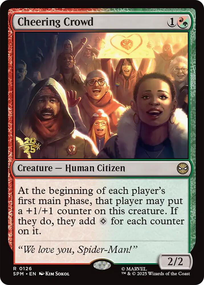 Cheering Crowd [Marvel's Spider-Man Prerelease Promos] | Exor Games New Glasgow