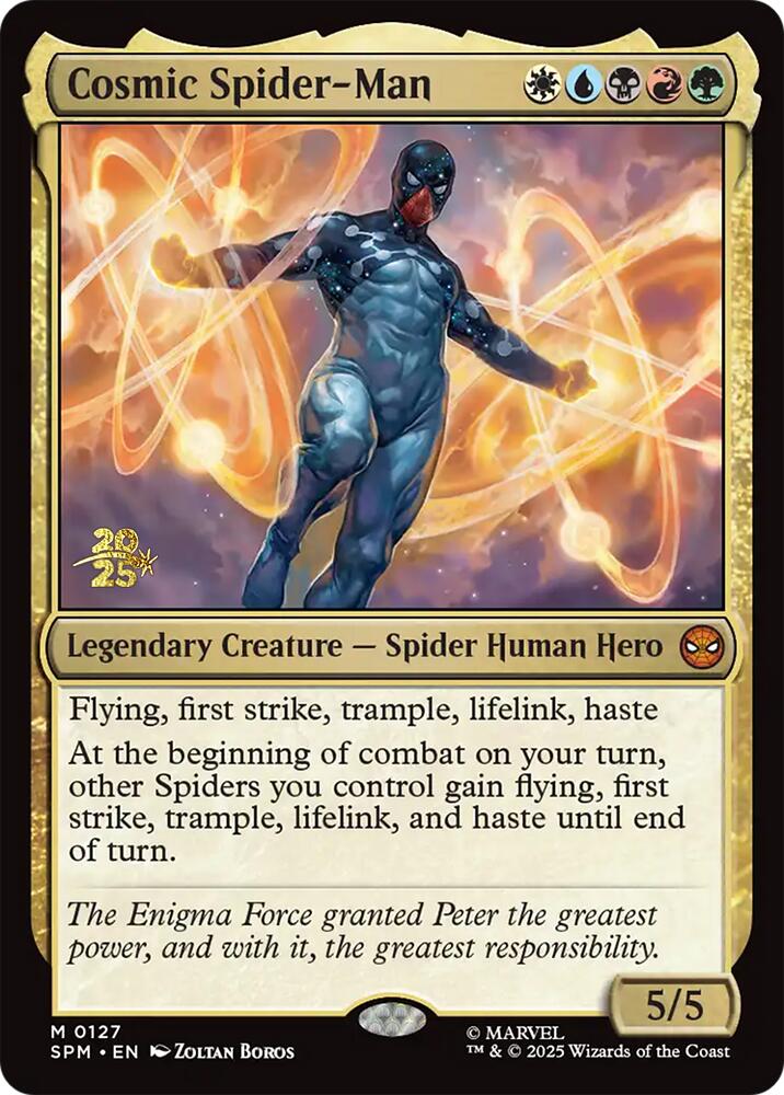 Cosmic Spider-Man [Marvel's Spider-Man Prerelease Promos] | Exor Games New Glasgow
