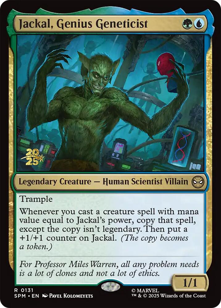 Jackal, Genius Geneticist [Marvel's Spider-Man Prerelease Promos] | Exor Games New Glasgow