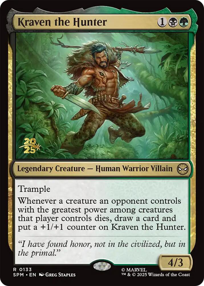 Kraven the Hunter [Marvel's Spider-Man Prerelease Promos] | Exor Games New Glasgow