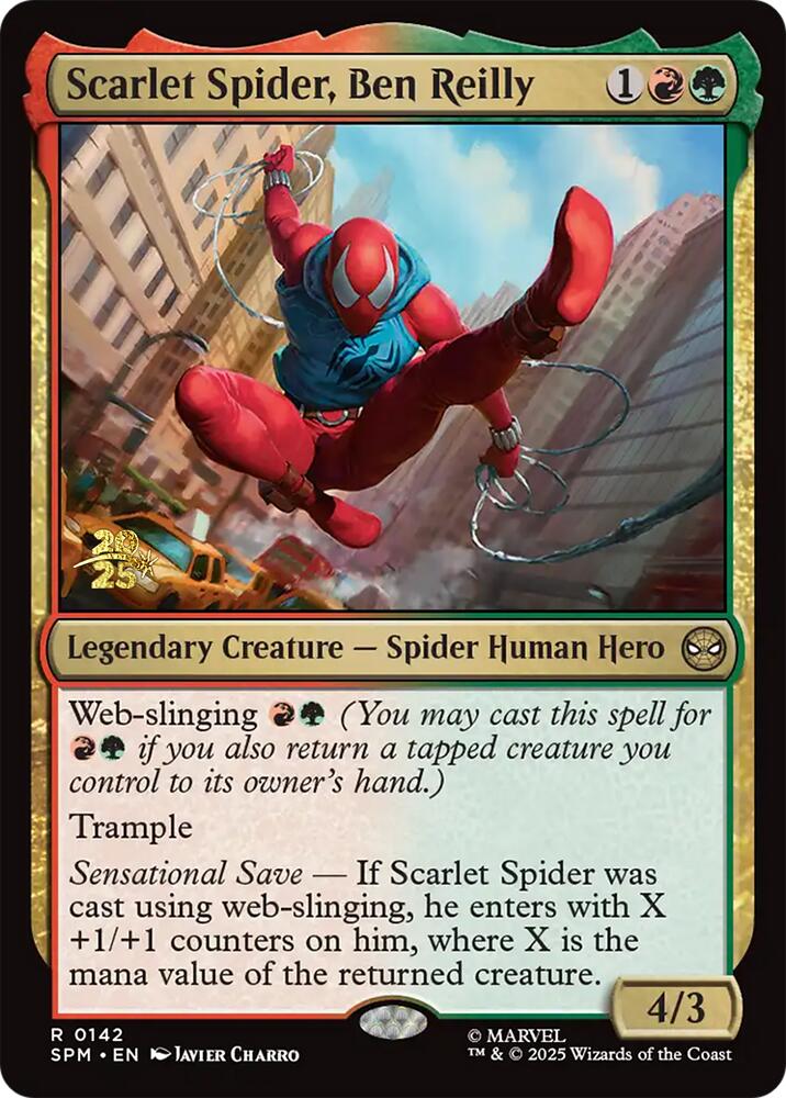 Scarlet Spider, Ben Reilly [Marvel's Spider-Man Prerelease Promos] | Exor Games New Glasgow