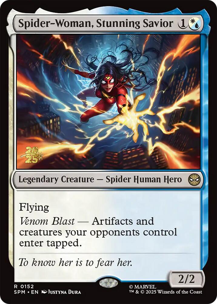 Spider-Woman, Stunning Savior [Marvel's Spider-Man Prerelease Promos] | Exor Games New Glasgow