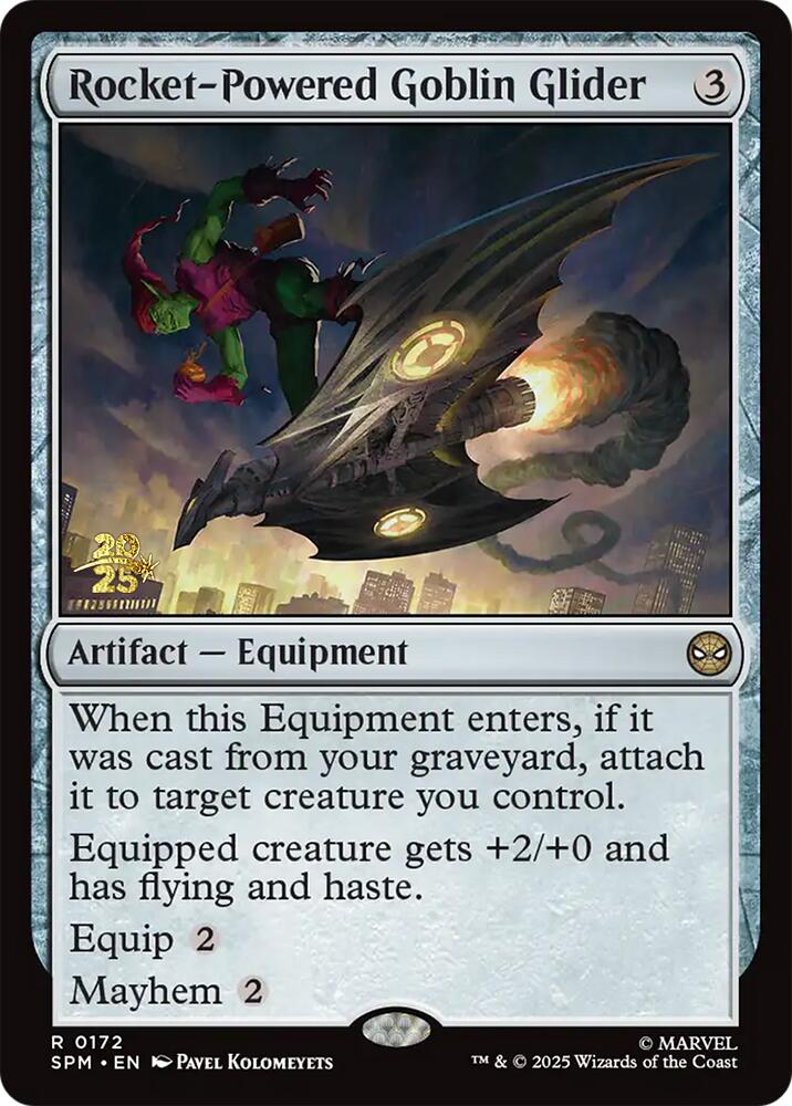 Rocket-Powered Goblin Glider [Marvel's Spider-Man Prerelease Promos] | Exor Games New Glasgow