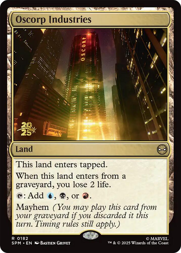 Oscorp Industries [Marvel's Spider-Man Prerelease Promos] | Exor Games New Glasgow