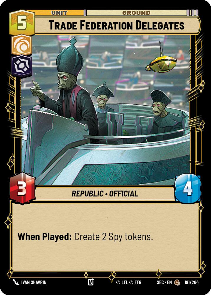 Trade Federation Delegates (191/264) (191/264) [Secrets of Power] | Exor Games New Glasgow
