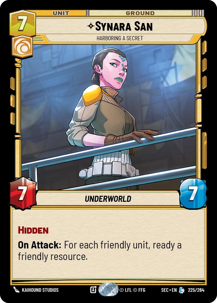 Synara San (225/264) - Harboring a Secret (225/264) [Secrets of Power] | Exor Games New Glasgow