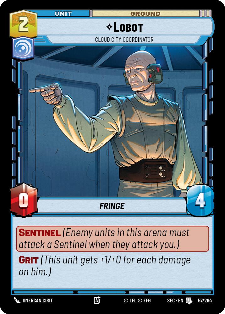 Lobot (57/264) - Cloud City Coordinator (57/264) [Secrets of Power] | Exor Games New Glasgow