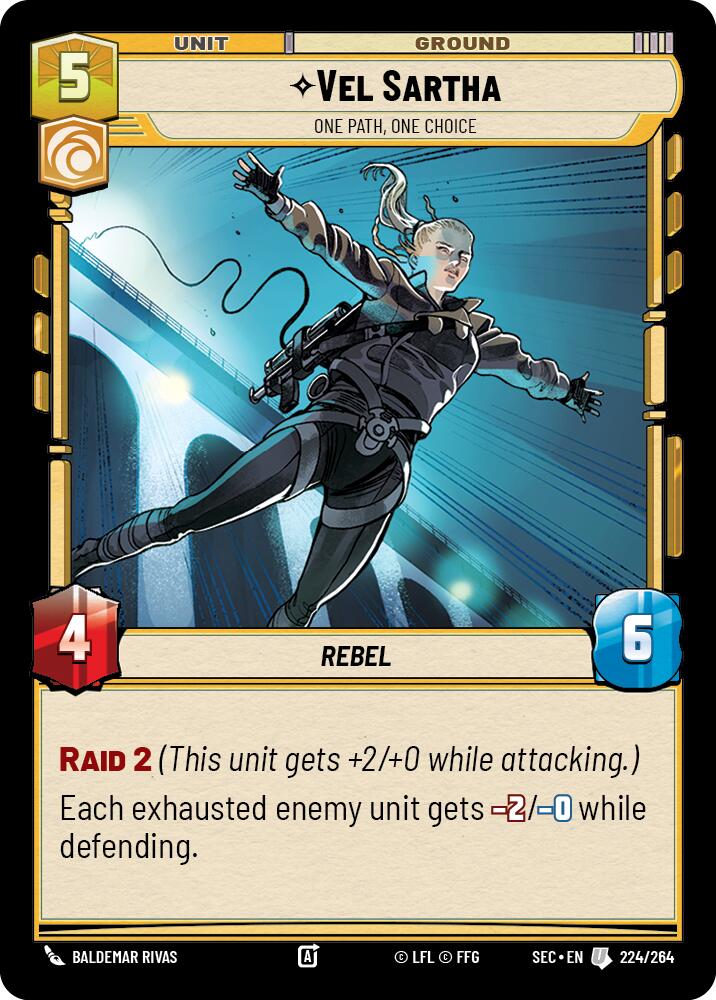 Vel Sartha (224/264) - One Path, One Choice (224/264) [Secrets of Power] | Exor Games New Glasgow