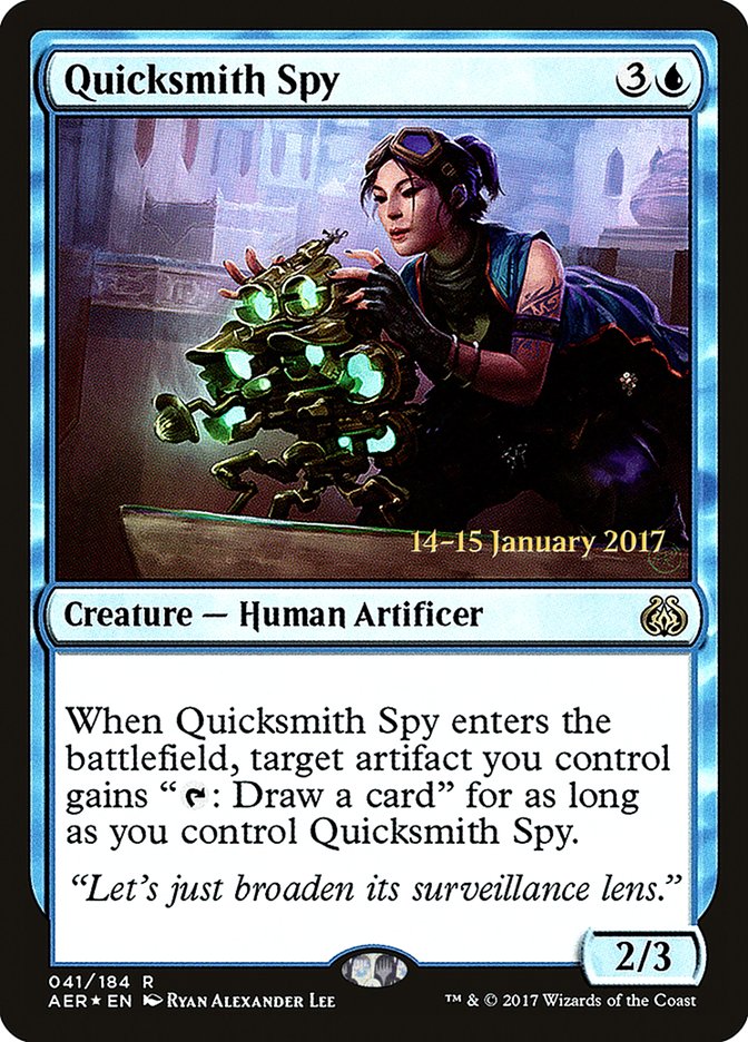 Quicksmith Spy [Aether Revolt Prerelease Promos] | Exor Games New Glasgow