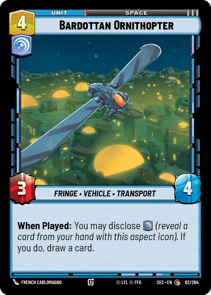 Bardottan Ornithopter (62/264) (62/264) [Secrets of Power] | Exor Games New Glasgow