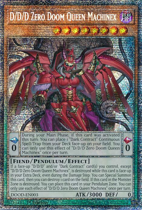 D/D/D Zero Doom Queen Machinex (Starlight Rare) [DOOD-EN003] Starlight Rare | Exor Games New Glasgow