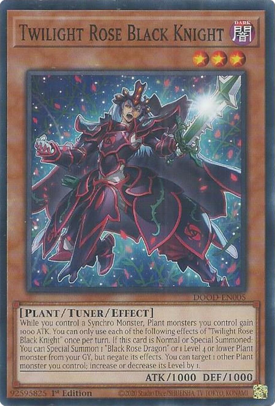 Twilight Rose Black Knight [DOOD-EN005] Common | Exor Games New Glasgow