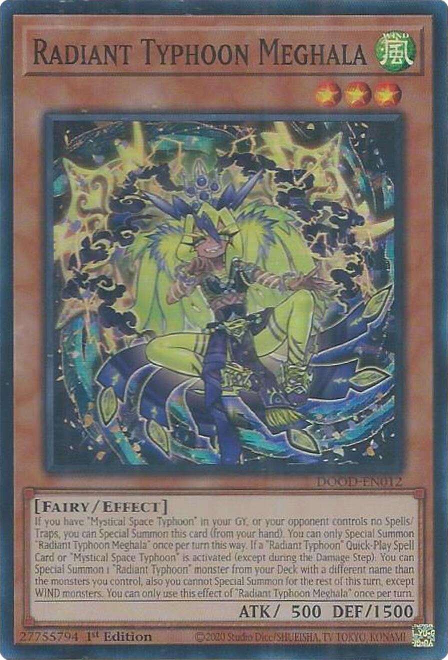 Radiant Typhoon Meghala [DOOD-EN012] Super Rare | Exor Games New Glasgow