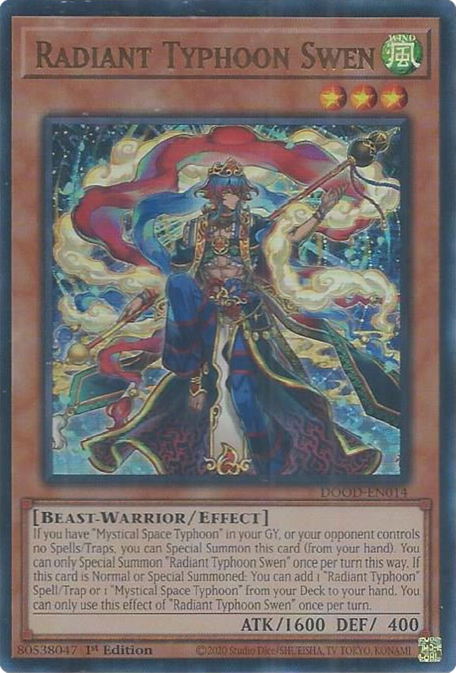 Radiant Typhoon Swen [DOOD-EN014] Ultra Rare | Exor Games New Glasgow