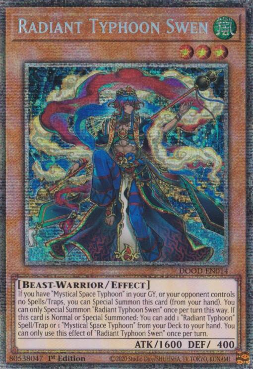 Radiant Typhoon Swen (Starlight Rare) [DOOD-EN014] Starlight Rare | Exor Games New Glasgow