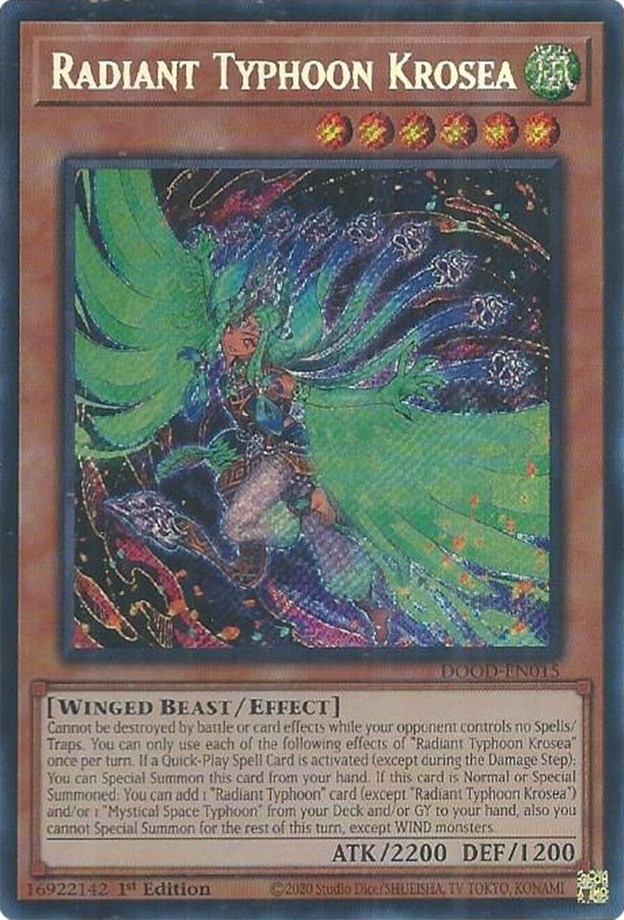 Radiant Typhoon Krosea [DOOD-EN015] Secret Rare | Exor Games New Glasgow