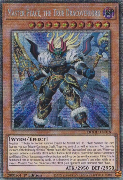 Master Peace, the True Dracoverlord (Starlight Rare) [DOOD-EN018] Starlight Rare | Exor Games New Glasgow