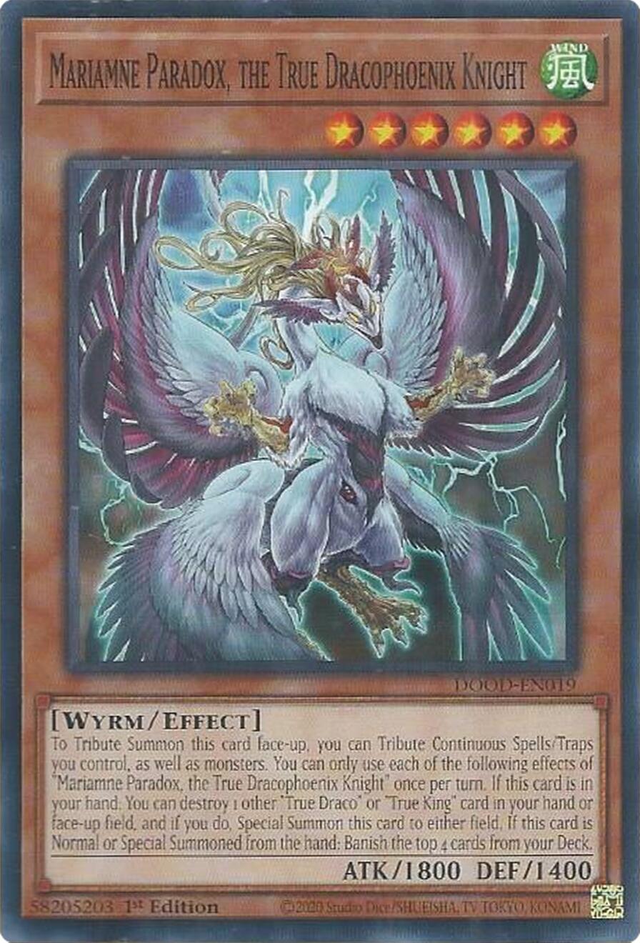 Mariamne Paradox, the True Dracophoenix Knight [DOOD-EN019] Common | Exor Games New Glasgow