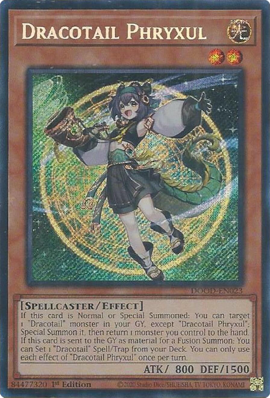 Dracotail Phryxul [DOOD-EN023] Secret Rare | Exor Games New Glasgow