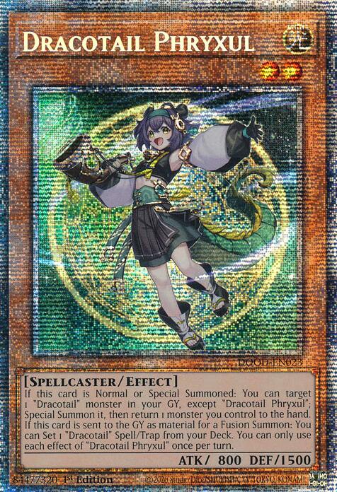 Dracotail Phryxul (Starlight Rare) [DOOD-EN023] Starlight Rare | Exor Games New Glasgow