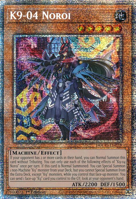 K9-04 Noroi (Starlight Rare) [DOOD-EN025] Starlight Rare | Exor Games New Glasgow