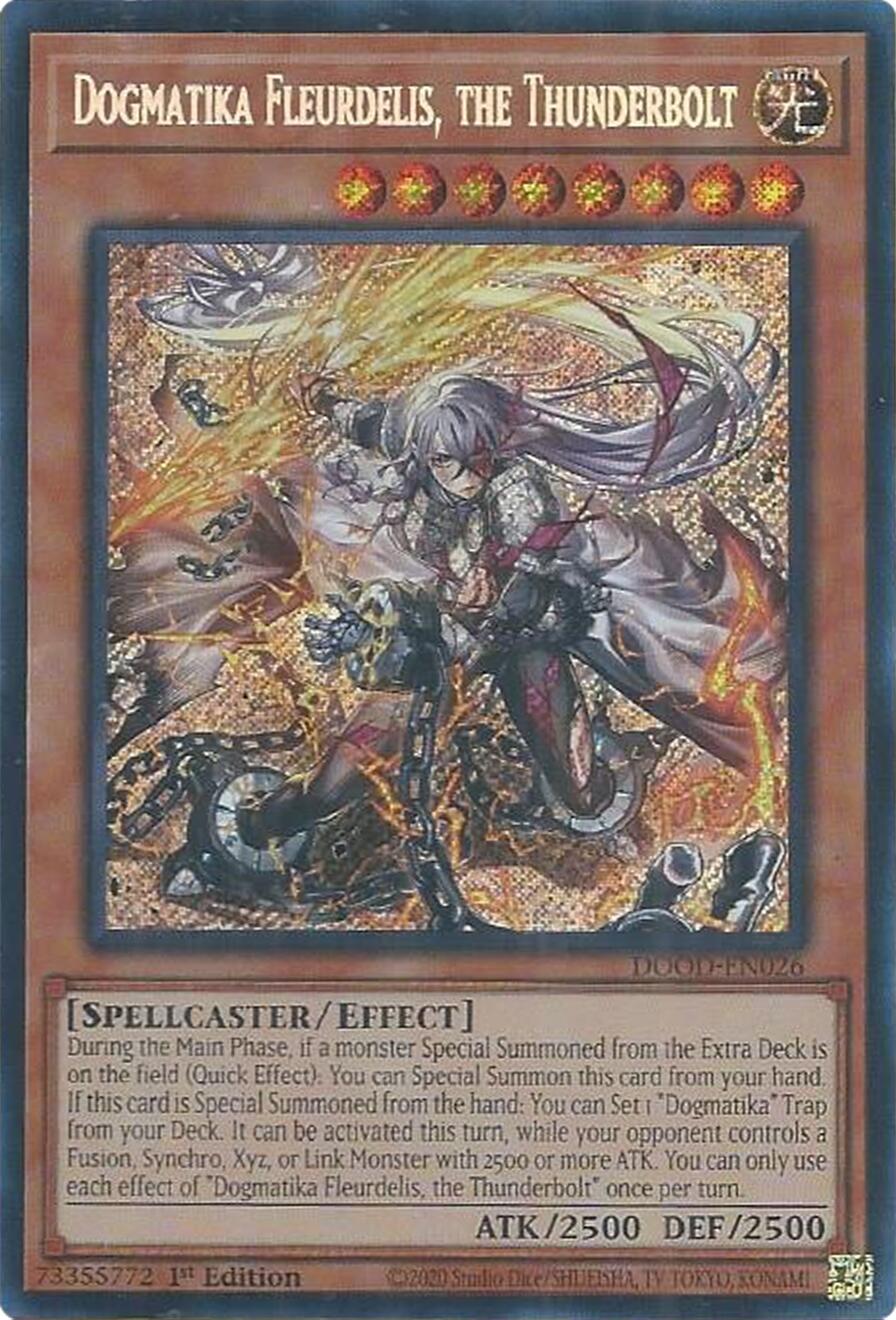 Dogmatika Fleurdelis, the Thunderbolt [DOOD-EN026] Secret Rare | Exor Games New Glasgow