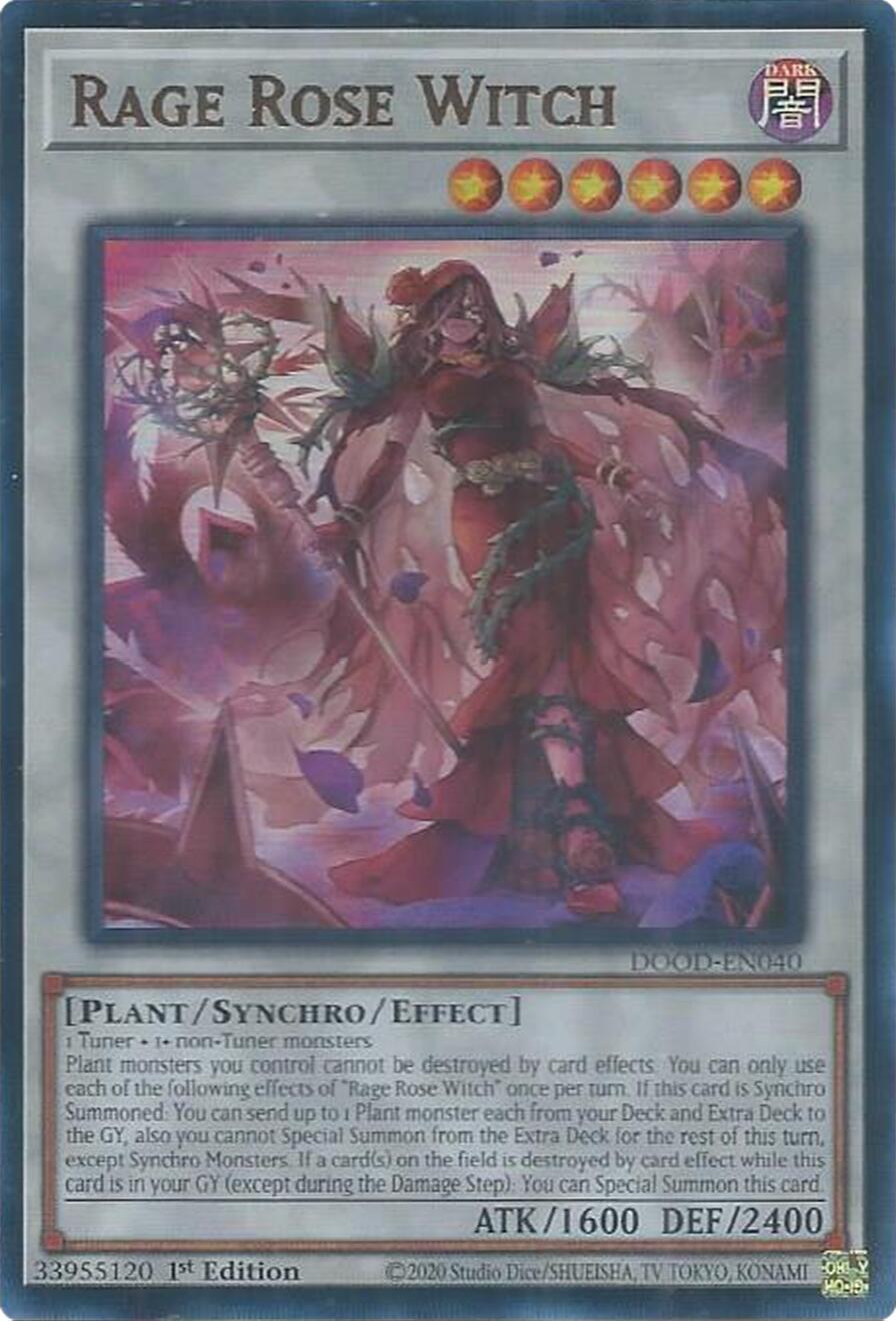 Rage Rose Witch [DOOD-EN040] Ultra Rare | Exor Games New Glasgow