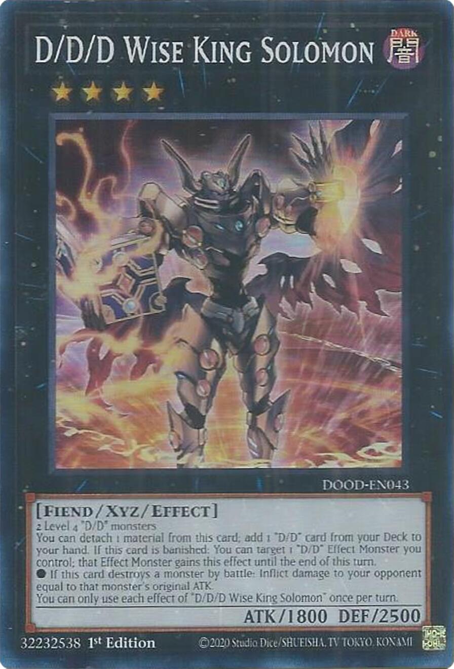 D/D/D Wise King Solomon [DOOD-EN043] Super Rare | Exor Games New Glasgow