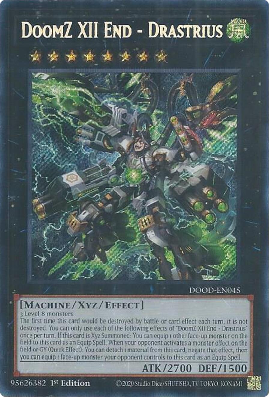 DoomZ XII End - Drastrius [DOOD-EN045] Secret Rare | Exor Games New Glasgow