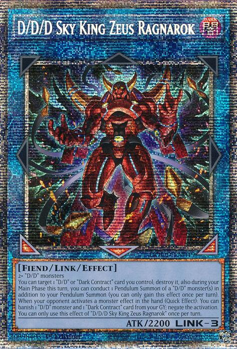 D/D/D Sky King Zeus Ragnarok (Starlight Rare) [DOOD-EN049] Starlight Rare | Exor Games New Glasgow