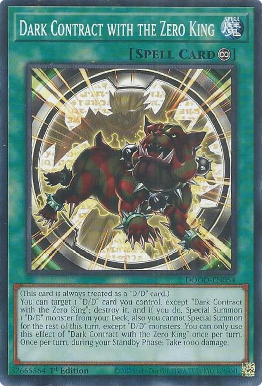 Dark Contract with the Zero King [DOOD-EN054] Common | Exor Games New Glasgow