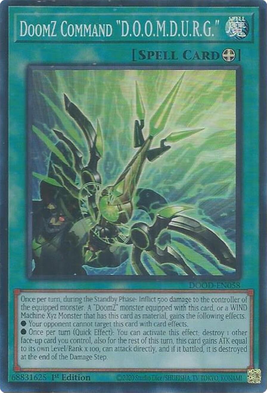 DoomZ Command "D.O.O.M.D.U.R.G." [DOOD-EN058] Super Rare | Exor Games New Glasgow