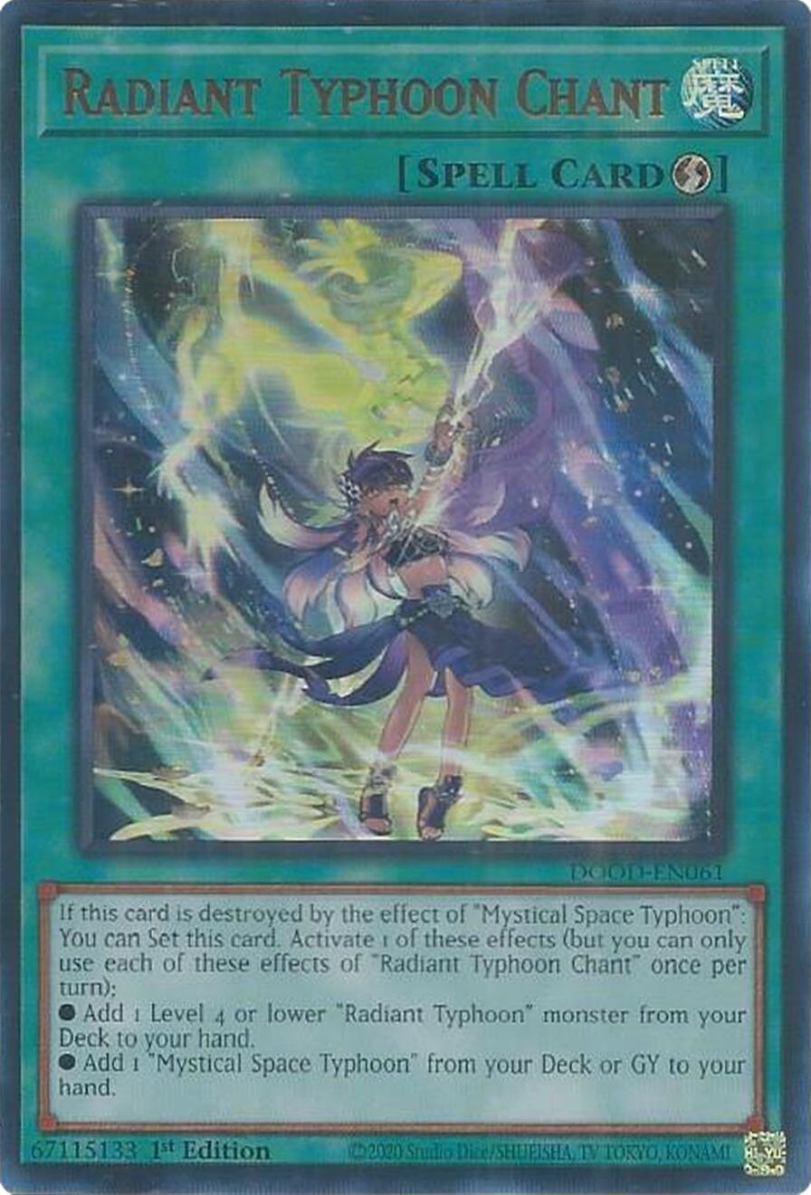 Radiant Typhoon Chant [DOOD-EN061] Ultra Rare | Exor Games New Glasgow