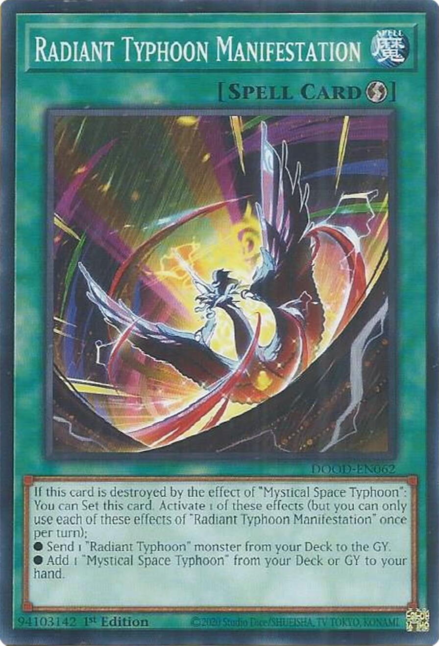 Radiant Typhoon Manifestation [DOOD-EN062] Common | Exor Games New Glasgow