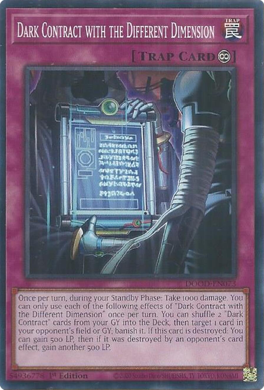 Dark Contract with the Different Dimension [DOOD-EN073] Common | Exor Games New Glasgow