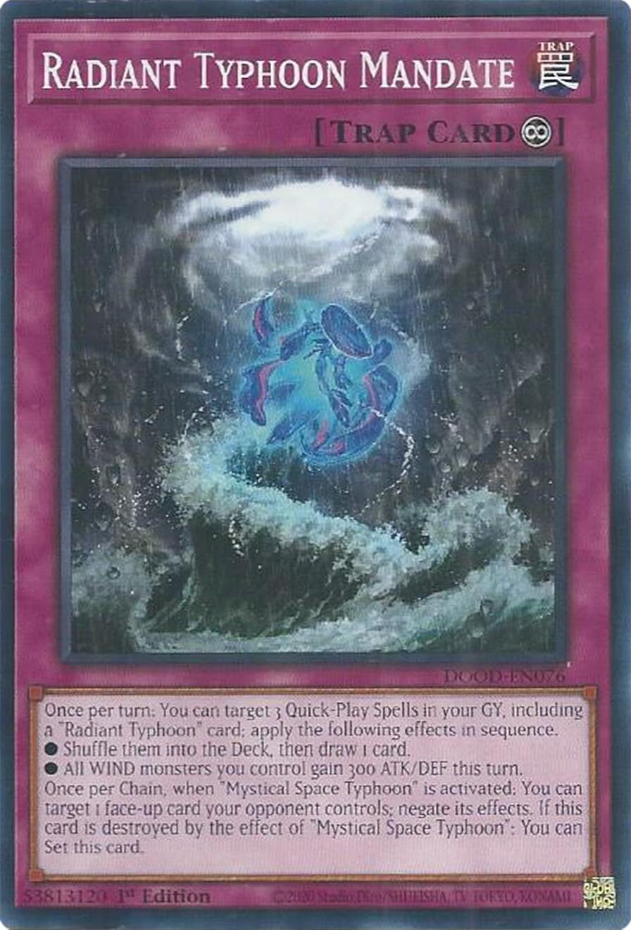 Radiant Typhoon Mandate [DOOD-EN076] Common | Exor Games New Glasgow