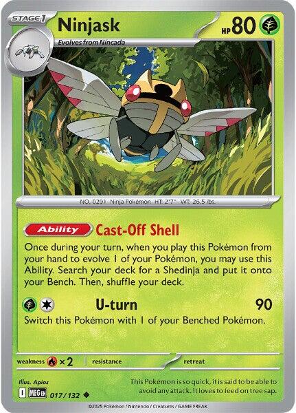 Ninjask (017/132) [Mega Evolutions: Base Set] | Exor Games New Glasgow