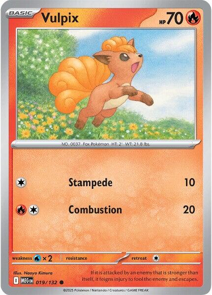 Vulpix (019/132) [Mega Evolutions: Base Set] | Exor Games New Glasgow