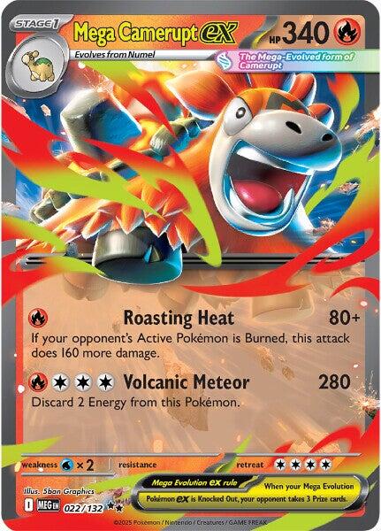 Mega Camerupt ex (022/132) [Mega Evolutions: Base Set] | Exor Games New Glasgow