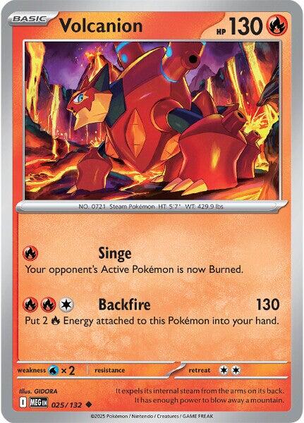 Volcanion (025/132) [Mega Evolutions: Base Set] | Exor Games New Glasgow