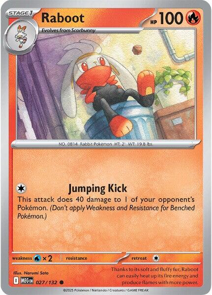 Raboot (027/132) [Mega Evolution: Base Set] | Exor Games New Glasgow