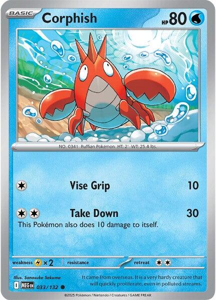 Corphish (033/132) [Mega Evolutions: Base Set] | Exor Games New Glasgow