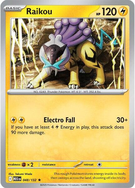 Raikou (048/132) [Mega Evolution: Base Set] | Exor Games New Glasgow