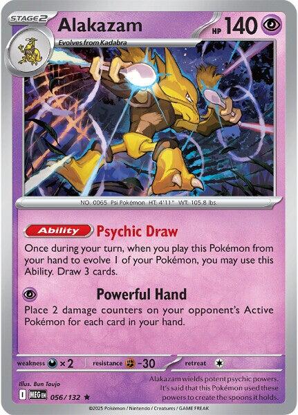Alakazam (056/132) [Mega Evolution: Base Set] | Exor Games New Glasgow