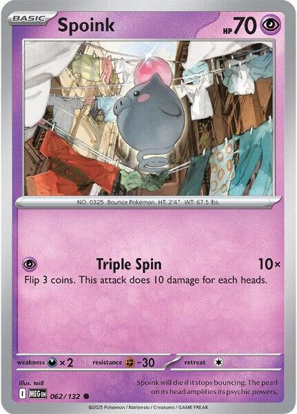 Spoink (062/132) [Mega Evolution: Base Set] | Exor Games New Glasgow